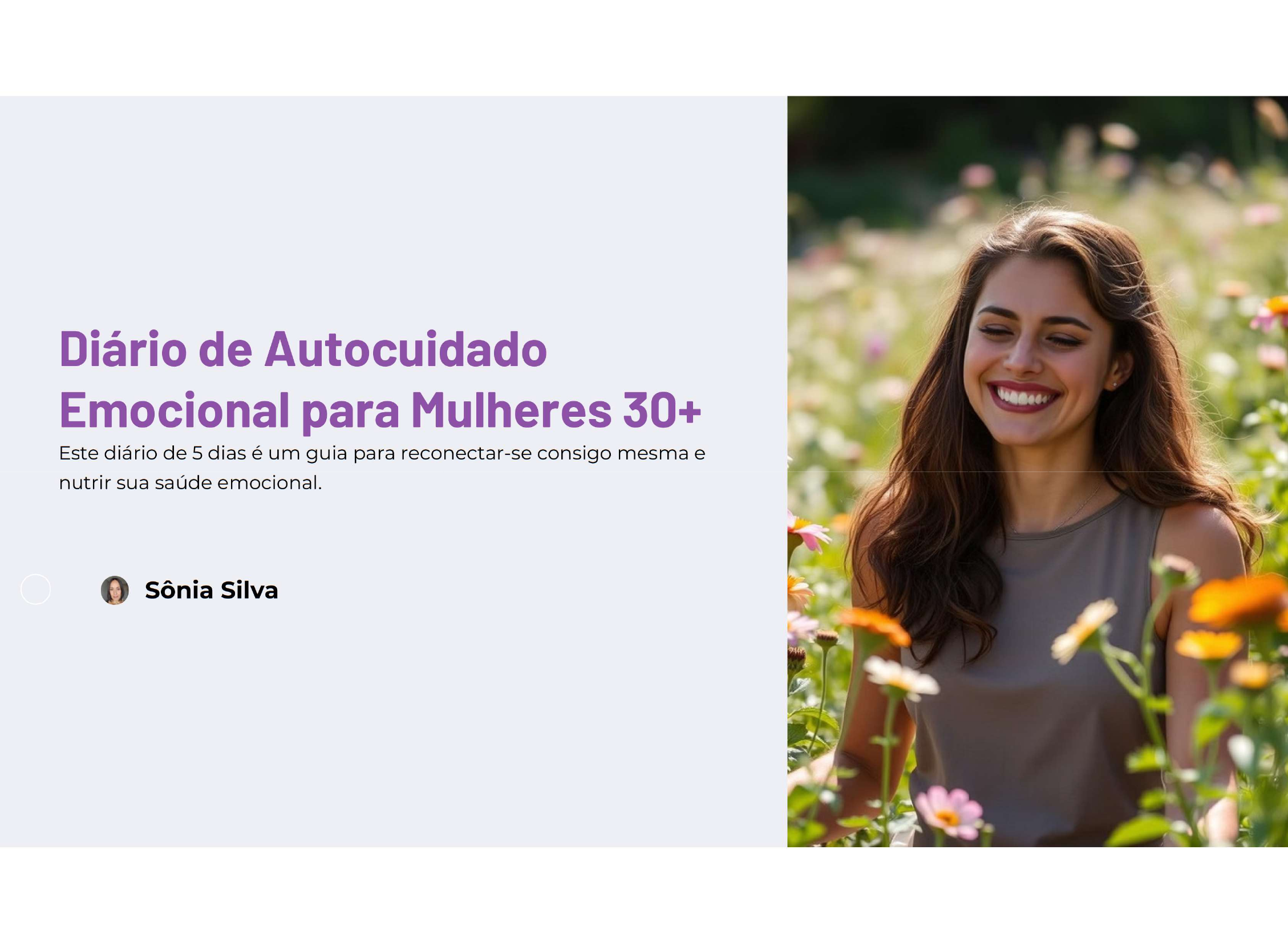 Capa: Diário de Autocuidado
